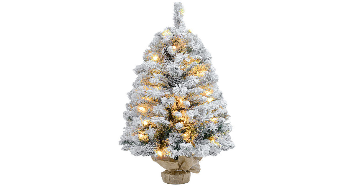 HOMCOM Künstlicher Weihnachtsbaum Christbaum Ästen Dichte Zweige PET Metall, Tannen, 90 X 210cm Bxh Gruen S0d230do