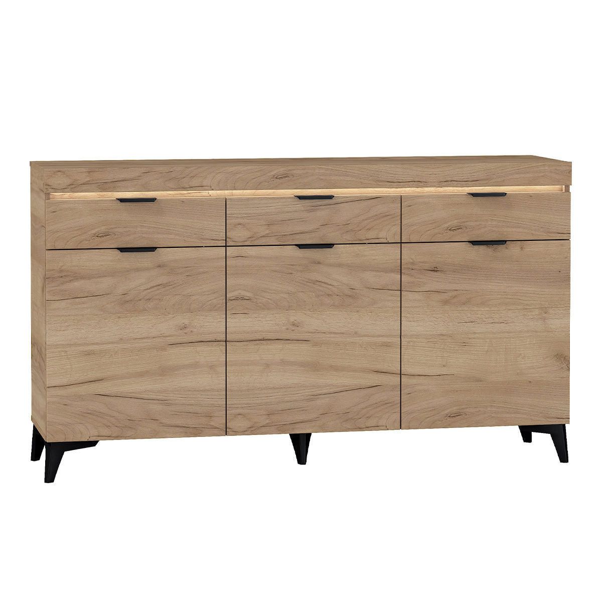 KOMODA Ruben Drevo - hnedá, kompozitné drevo (157/90/40cm) - Petits-meubles