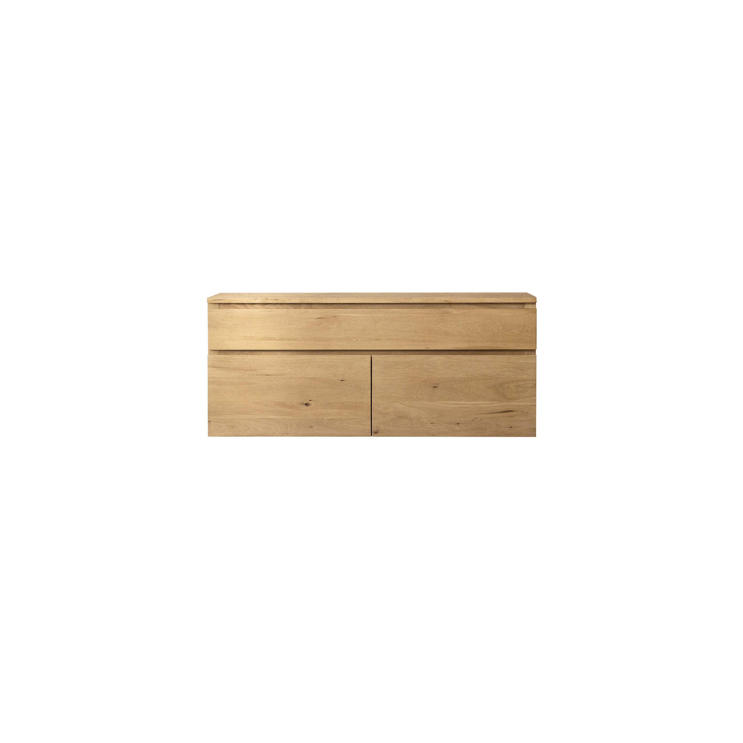 WASCHTISCHUNTERSCHRANK Jacob Natur aus Eiche - Naturfarben, Holz (120/51/45cm) - Tikamoon