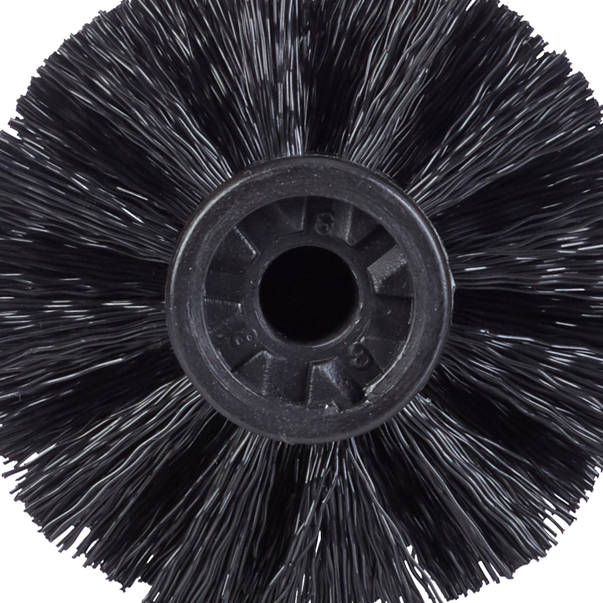 HLAVA kefky 9,5 mm - čierna, plast (8/9cm) - Relaxdays