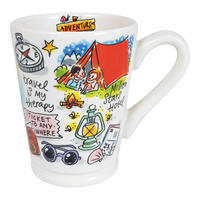 XL-BECHER Liebe zum Reisen in Bunt - 500 ml - Multicolor, Keramik (0.5L) - Blond Amsterdam