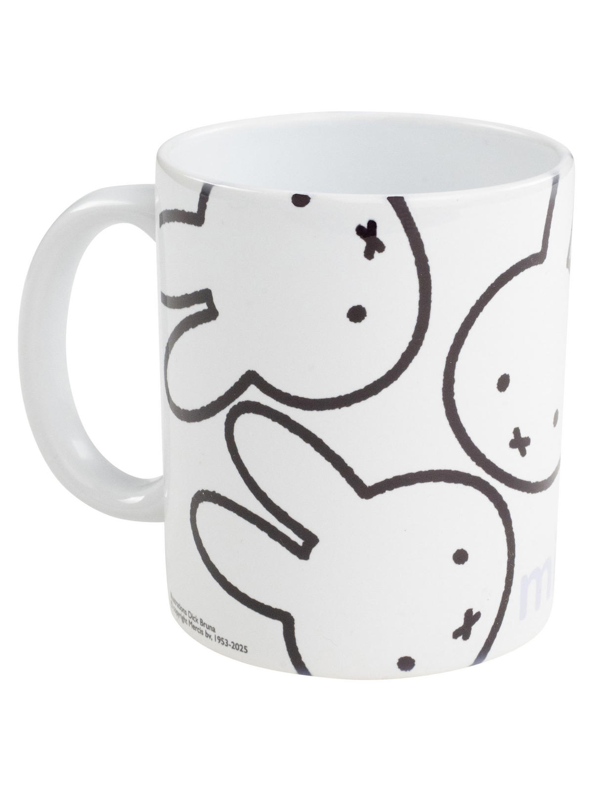 KAFFEEBECHER Miffy Hase Allover Weiß 320 ml - Weiß, Keramik (0.32L) - United Labels