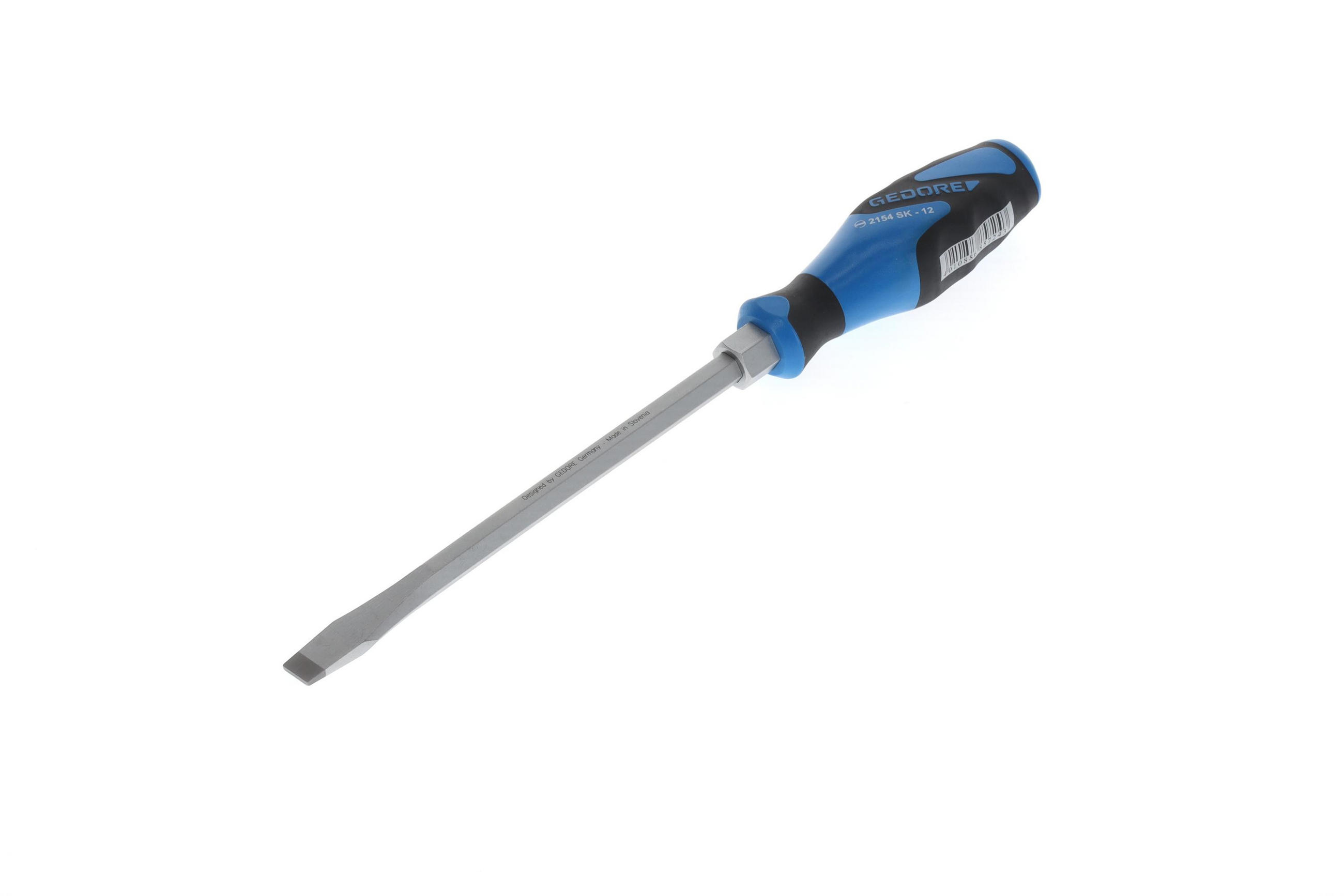 2154SK 12 3K-SCHRAUBENDREHER MIT SCHLAGKAPPE SCHLITZ 12 MM - Multicolor, Kunststoff/Metall (4/33cm) - Gedore