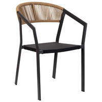 STUHL, schwarz, 57x62x78cm - Schwarz, Metall (57/78/62cm) - Wanderlust