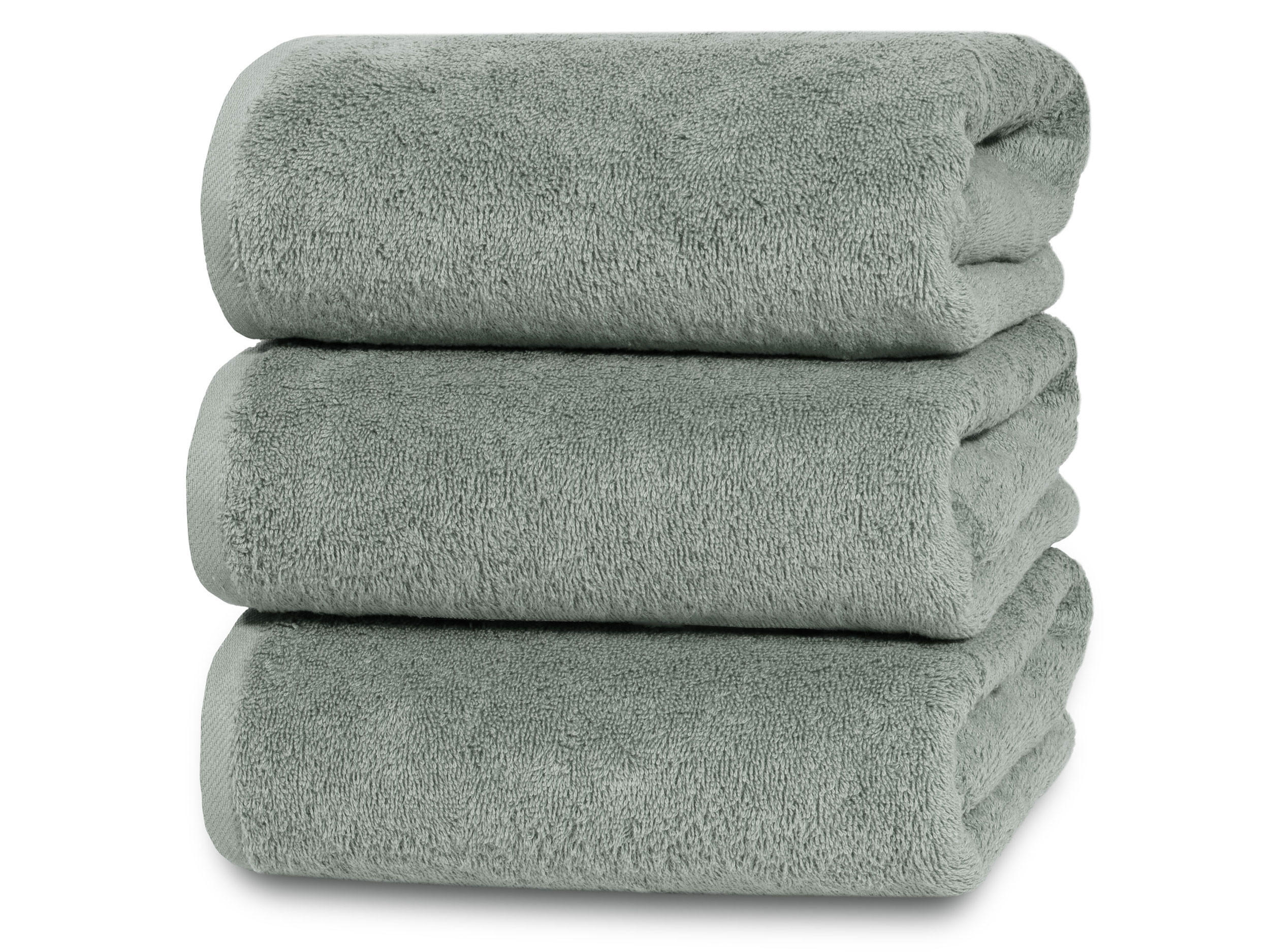 DUSCHTÜCHER, 3er-Set, 70x140 cm, 100% Baumwolle, Grau - Hellgrau, Textil (70/140cm) - Zollner