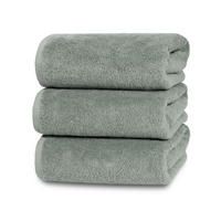 DUSCHTÜCHER, 3er-Set, 70x140 cm, 100% Baumwolle, Grau - Hellgrau, Textil (70/140cm) - Zollner