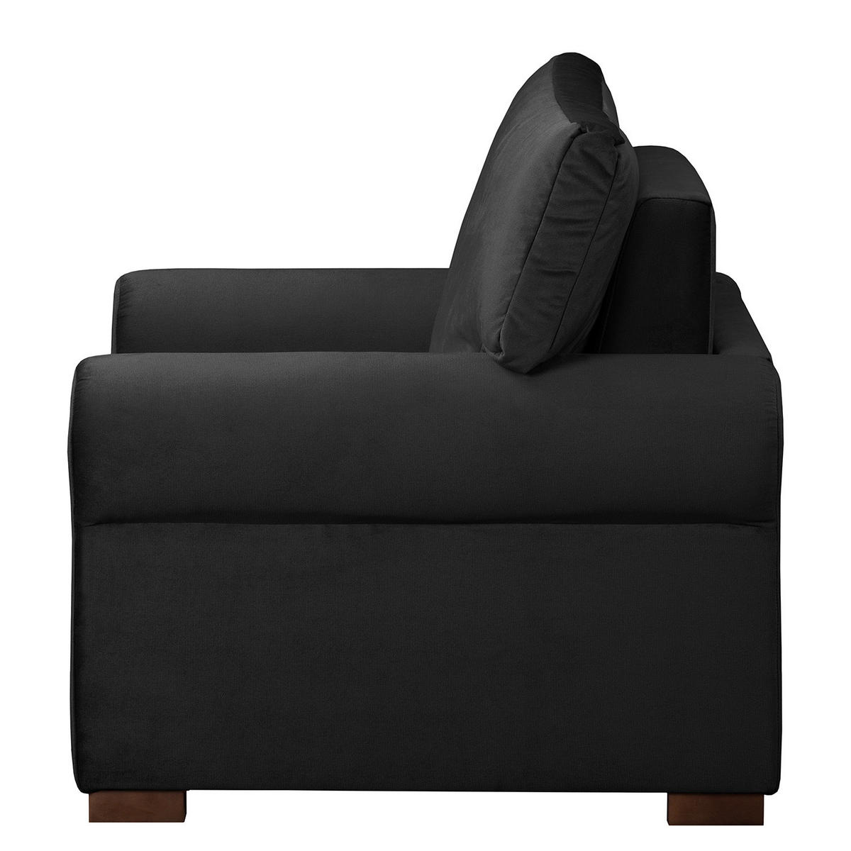 SCHLAFSOFA mit Husse - Dunkelgrau/Buchefarben, Buchenholz/Textil (125/90/90cm) - home24