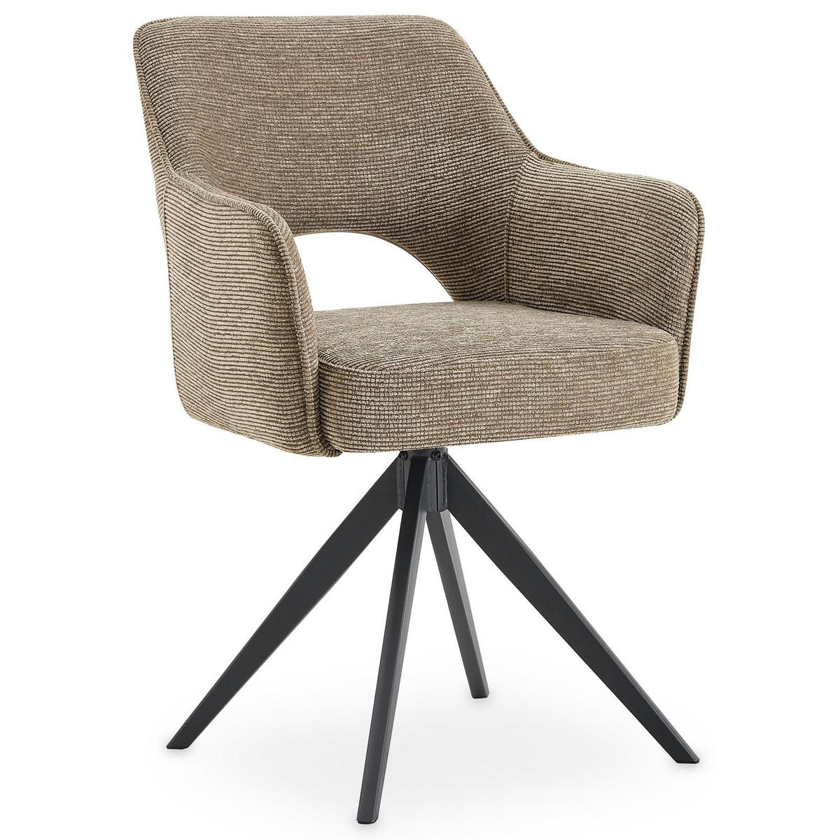 ESSZIMMERSTÜHLE FLORENCE 2er-Set greige - Greige, Textil (56/86/59cm) - IDIMEX