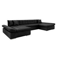 WOHNLANDSCHAFTEN Alia Premium - Schwarz, Holz/Textil (360/75/160cm) - MIRJAN24