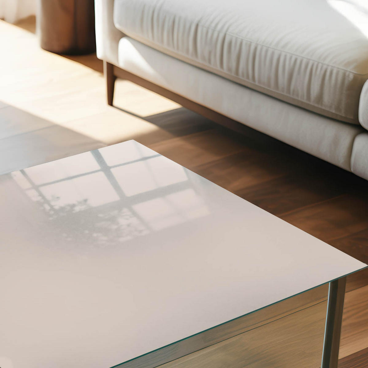 GLASPLATTE 80x60 cm – Warmes Beige - Creme, Glas (0.4/80/60cm) - ArtPrintCave