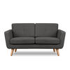 2-SITZER-SOFA TAGIO II mit Armlehnen, Graphit - Graphitfarben, Textil (88/80/153cm) - KONSIMO®