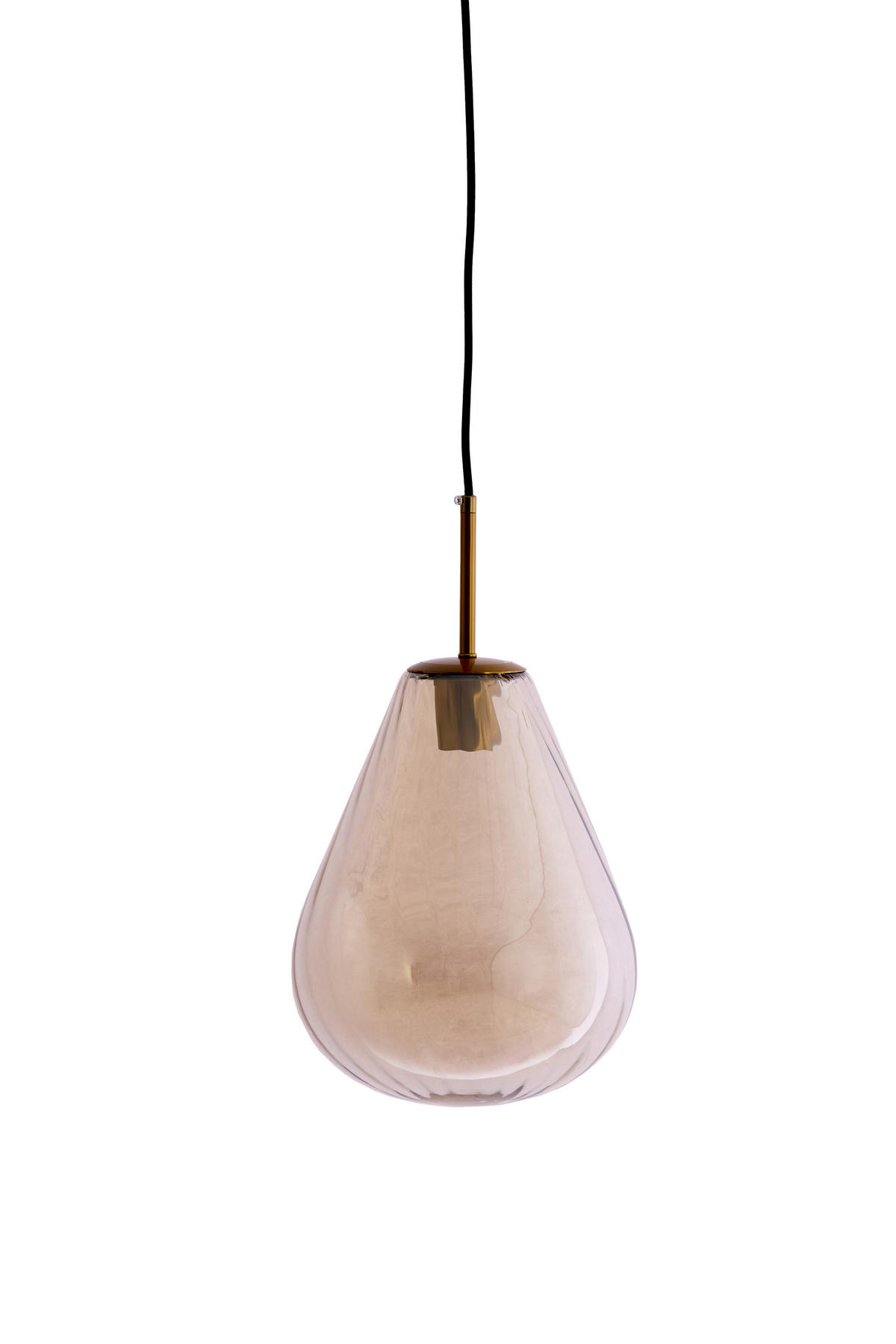 HÄNGELAMPE - Bronze - 25/25/32 cm - Messingfarben, Glas (25/25/32cm) - Light & Living