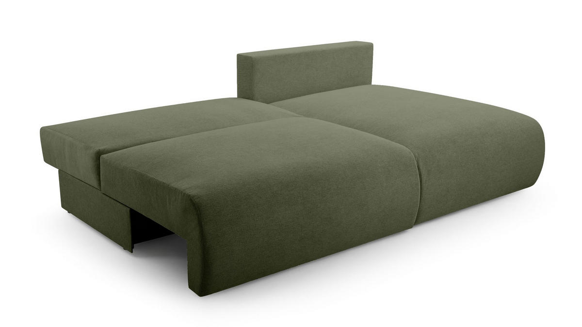 ECKSOFA mit Schlaffunktion Greste, Dunkelgrün - Dunkelgrün, Textil (150/223cm) - Meblito