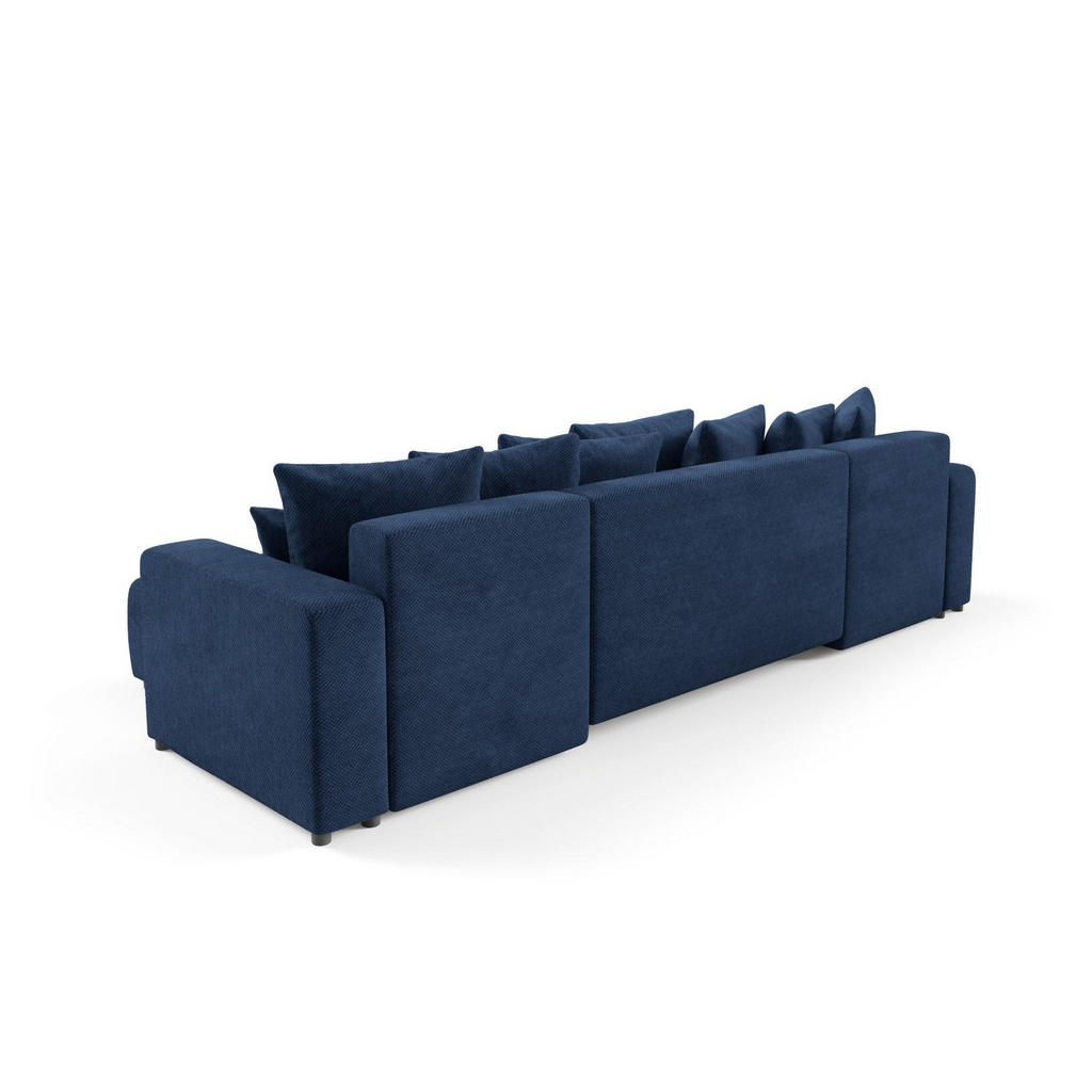 Thumbnail - Furnisell Wohnlandschaft, Dunkelblau, Textil, 4-Sitzer, seitenverkehrt montierbar, 318x88x145 cm, Wohnzimmer, Sofas & Co...
