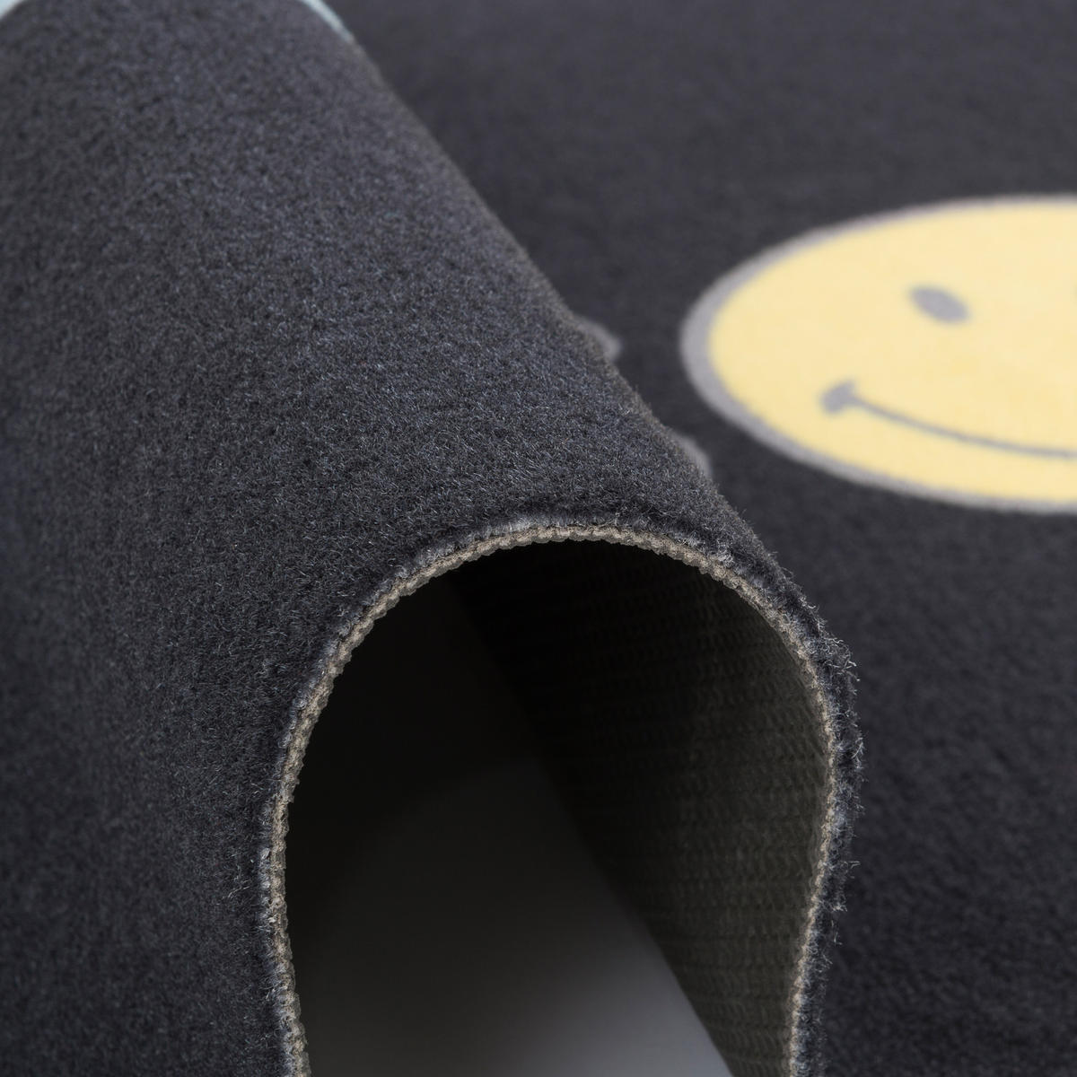 KÜCHENLÄUFER TEPPICH TRENDY SMILEY WELCOME - Schwarz, Textil (60/150cm) - Pergamon