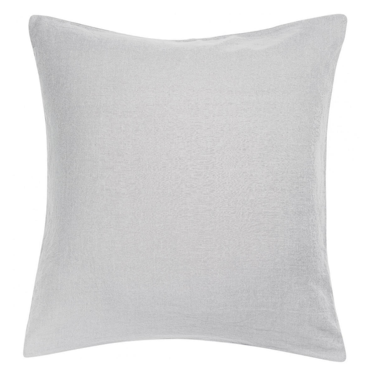KISSENBEZUG Zeff perlweiß 65 x 65 cm - Hellgrau, Textil (65/65cm) - Vivaraise