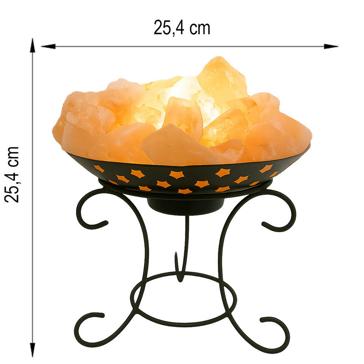 TISCHLEUCHTE STONE Orange - Orange, Metall (25.4/25.4/25.4cm) - Globo Lighting