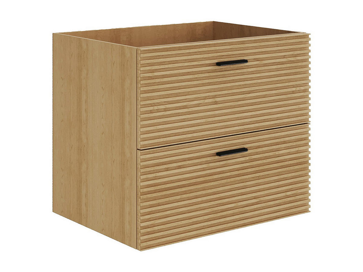 WASCHBECKENUNTERSCHRANK - 60 cm x 46 cm - holz - naturfarben hell Sarone - Naturfarben, Holz (60/55/46cm) - Vente-Unique