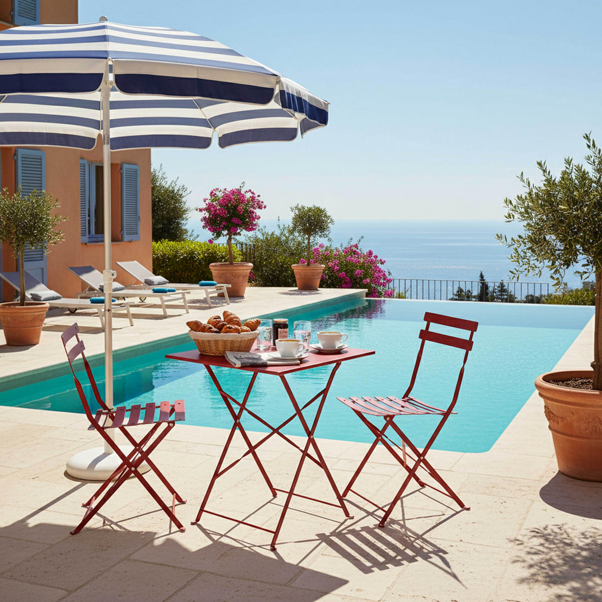 GARTENSET 3-tlg., Lila - Lila, Metall - Oviala