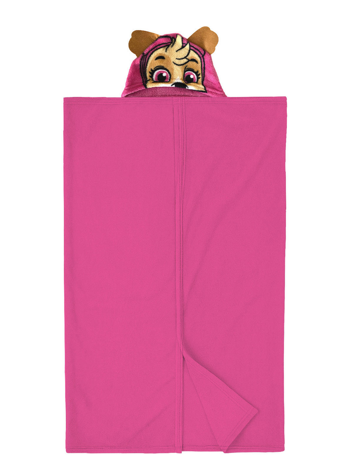 KUSCHELDECKE Paw Patrol Skye Kuscheldecke mit Kapuze Pink 100 x 130 cm - Pink, Textil (100/130cm) - Paw Patrol