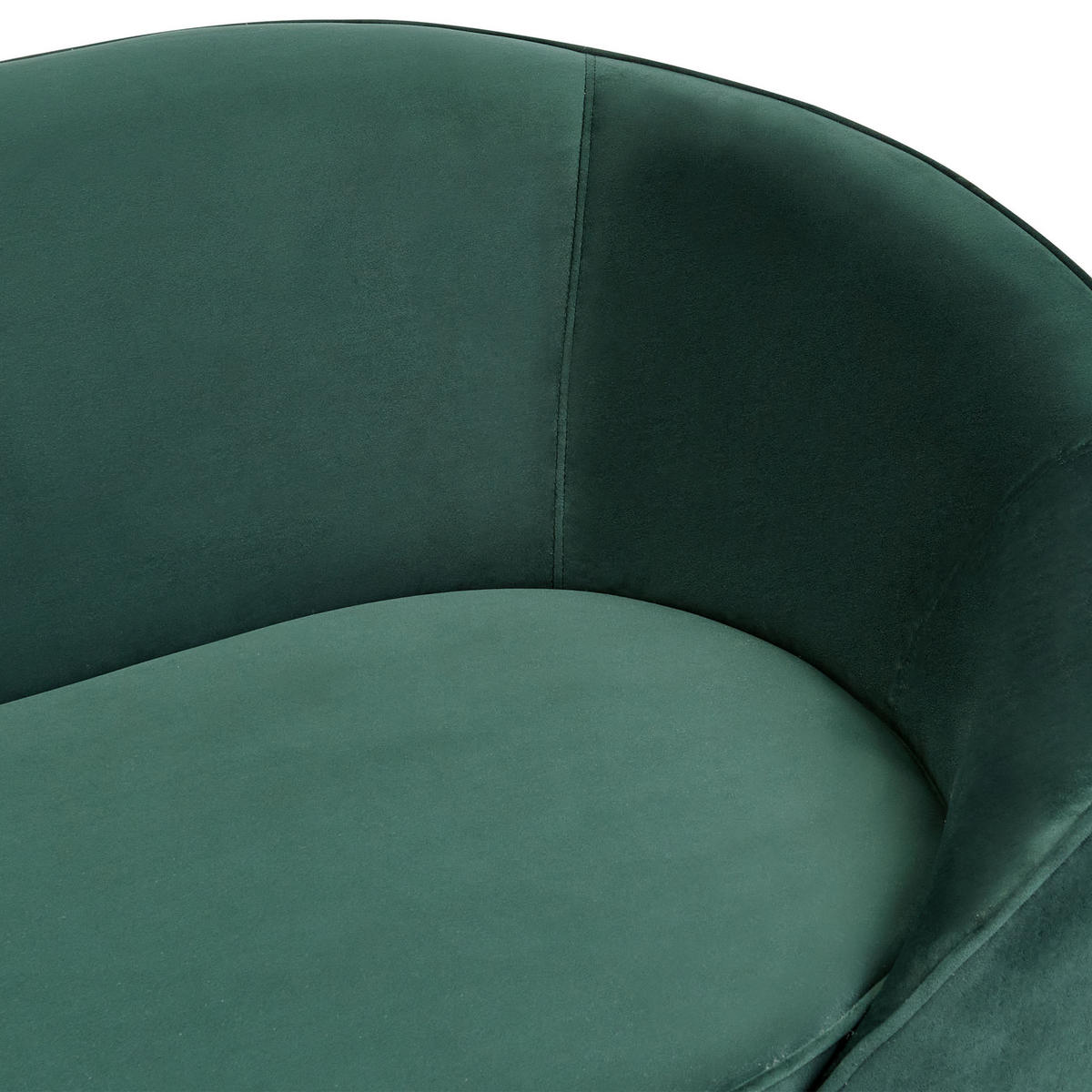 3-SITZER-SOFA Samtstoff Smaragdgrün Savar - Hellgrün, Textil (183/75/85cm) - Beliani