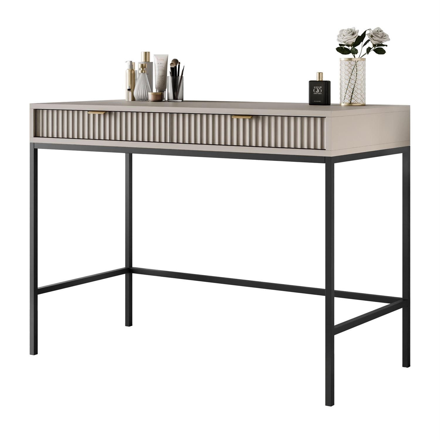 KONSOLENTISCH CORTADO T104 KASCHMIR - Beige, Holzwerkstoff (50/104/78cm) - Lookway