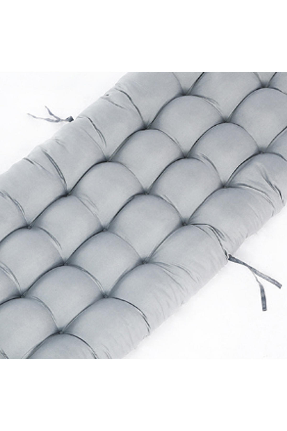 SONNENLIEGENAUFLAGE für Garten- und Terrassenstühle aus Polyester Schaumstoff in Grau 160 cm B x 50 cm - Grau, Textil (50/160cm) - Livingandhome