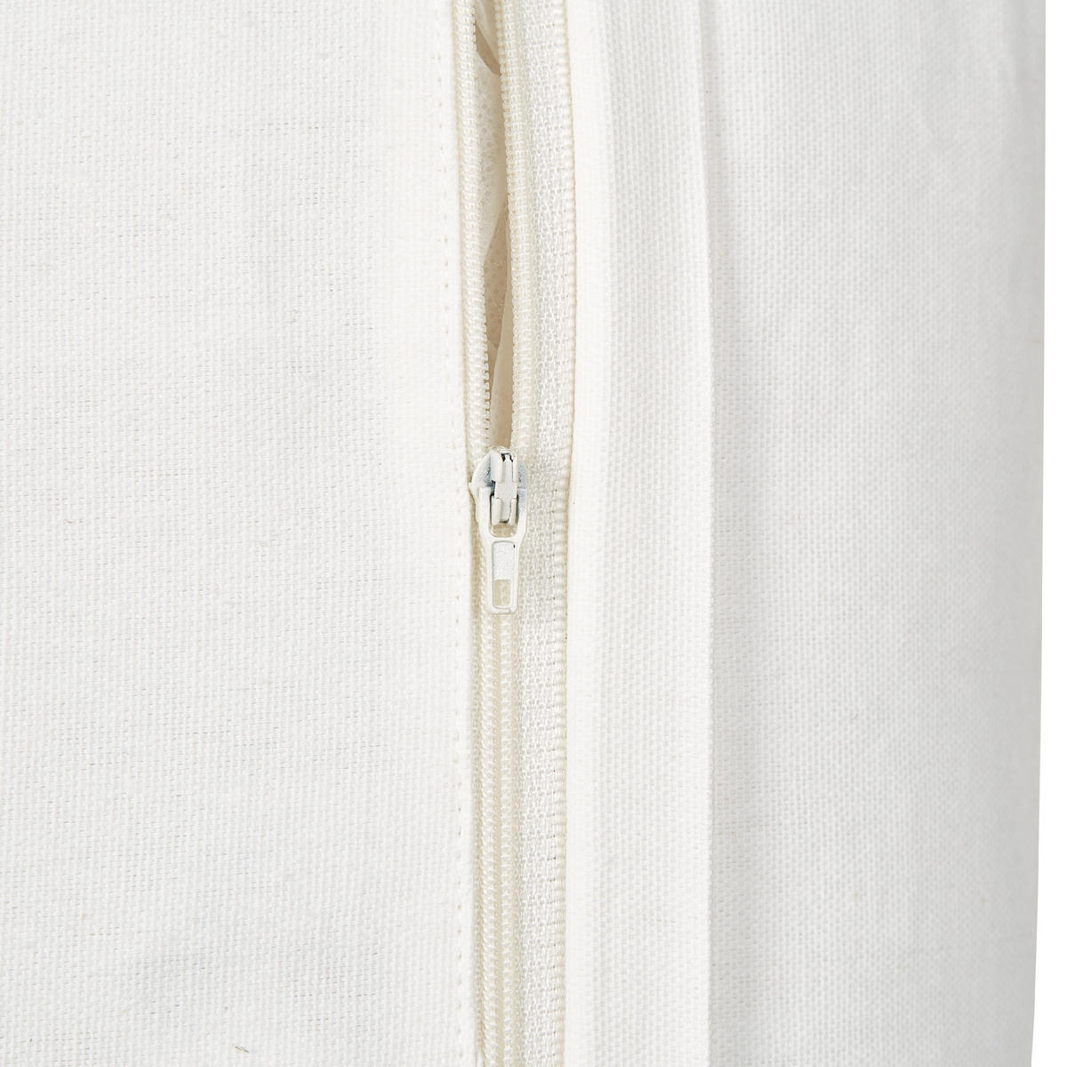 DEKOKISSEN 2er-Set Cremeweiß 45/45 cm Zamia - Goldfarben/Weiß, Naturmaterialien (45/45cm) - Beliani