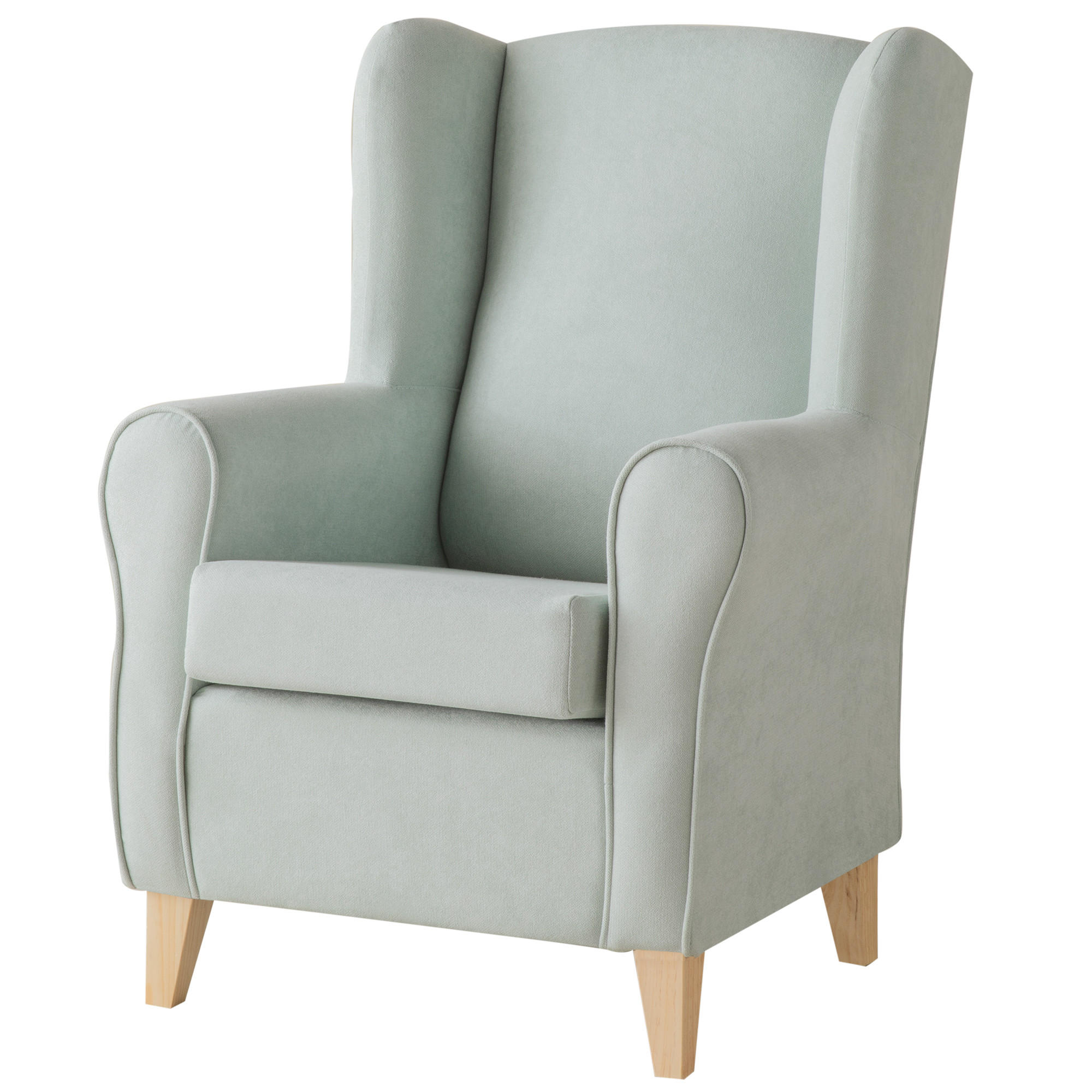 SESSEL Dan Minze 78 cm x 102 cm - Mintgrün, Textil (78/102/82cm) - Kenay Home