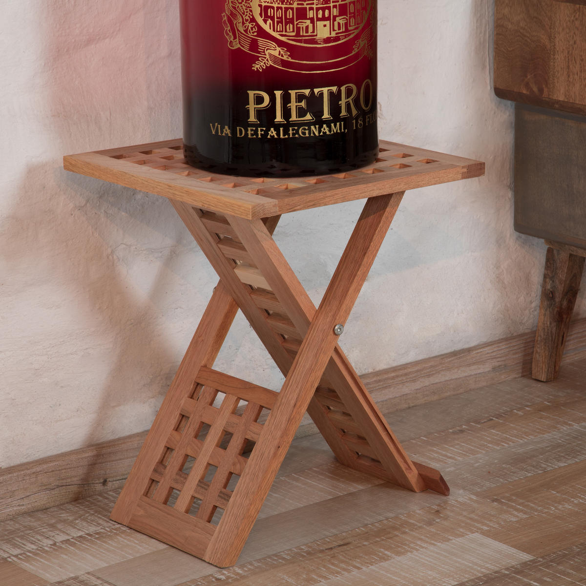 BEISTELLTISCH - Hellbraun, Holz (33/33/40.5cm) - Relaxdays