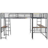 HOCHBETT 90/200 cm Schwarz - Schwarz, Holzwerkstoff/Metall