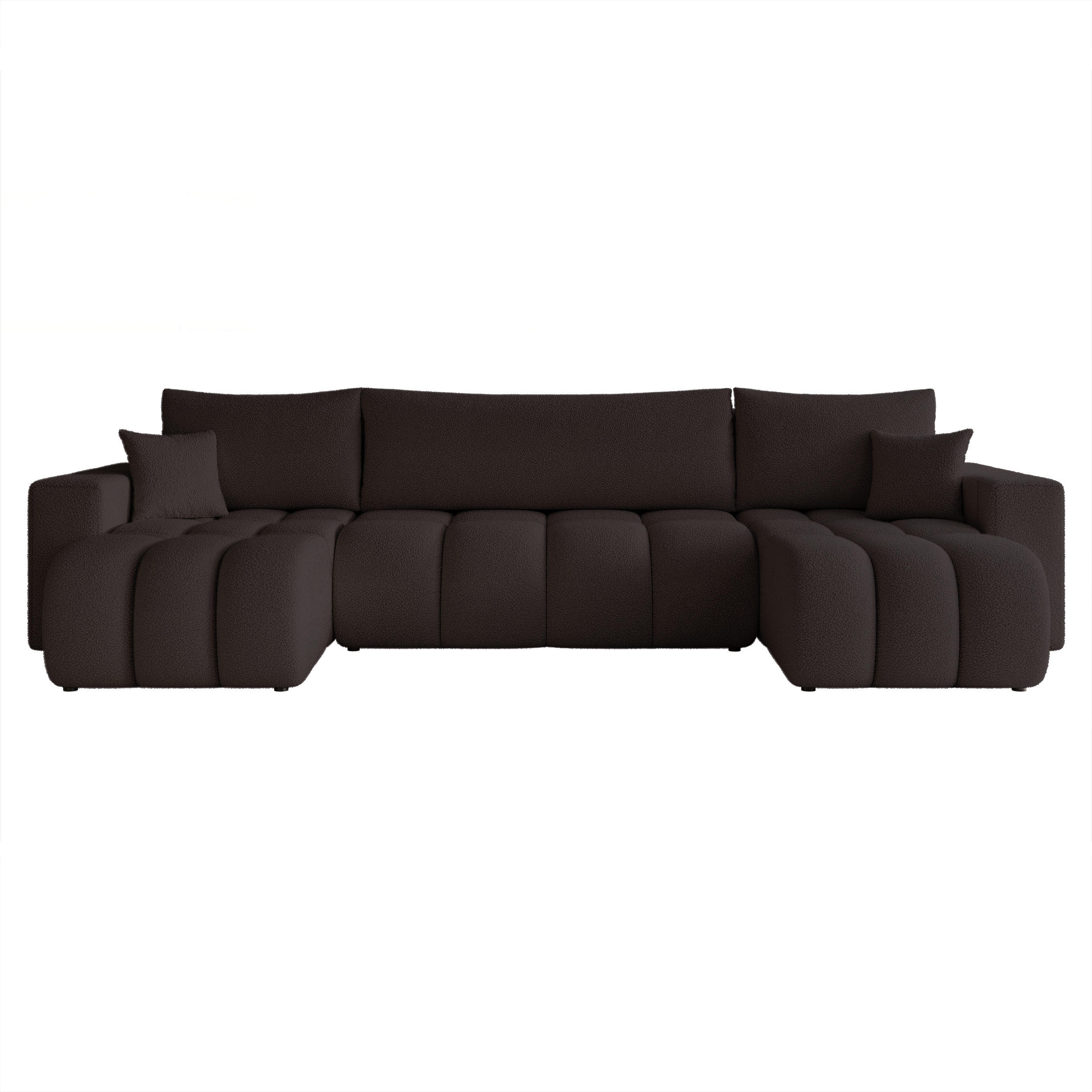 WOHNLANDSCHAFT OFI mit Schlaffunktion und Bettkasten Anthrazit - Anthrazit, Holzwerkstoff/Kunststoff (318/79/145cm) - Idohome