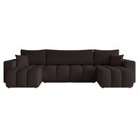 WOHNLANDSCHAFT OFI mit Schlaffunktion und Bettkasten Anthrazit - Anthrazit, Holzwerkstoff/Kunststoff (318/79/145cm) - Idohome