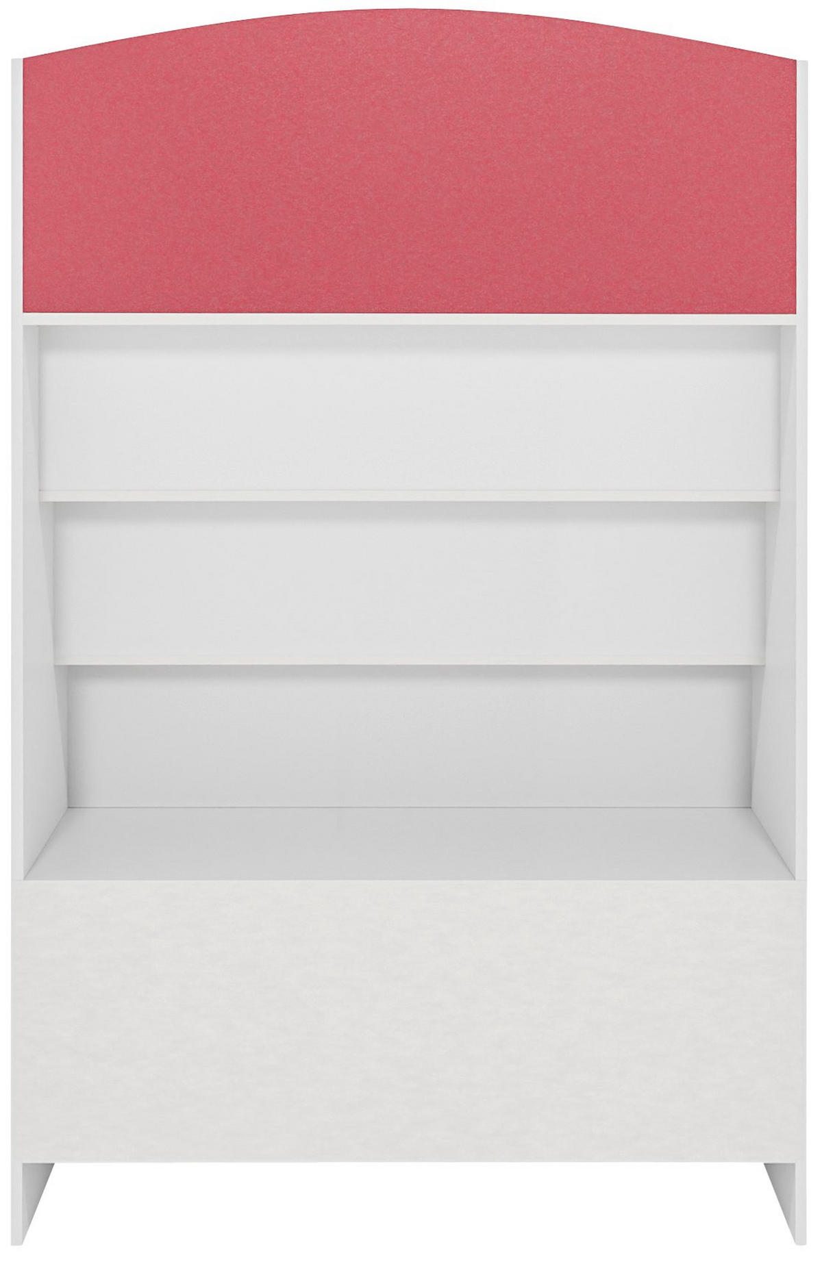 BÜCHERREGAL Holz weiß - Weiß, Holz (80/123/30cm) - CLP