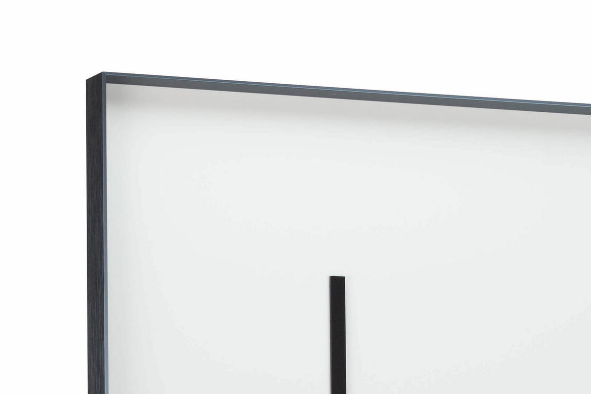 WANDBILD Rosa 50/70 cm - Pink/Schwarz, Glas (1.85/70cm) - KUNSTLOFT