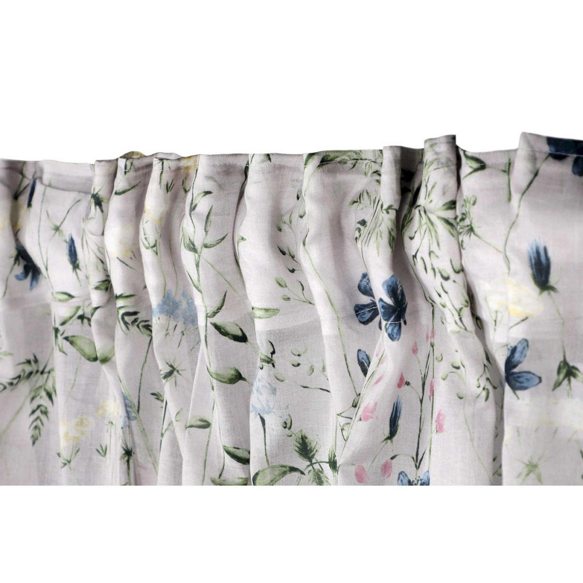 HALBTRANSPARENTER SCHLAUFENVORHANG HERBARIUM - Multicolor, Textil (130/1/250cm) - Schöner Wohnen