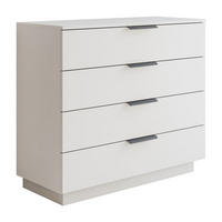 KOMMODE LINA KASCHMIR 95 mit LED-Beleuchtung auf Sockel Schwarz - Kaschmir, Holzwerkstoff (95/84/40cm) - Lookway