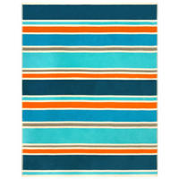 STRANDTUCH aus Veloursfrottee Jacquard Blau 140x180 400g/m² - Cabrera - Blau, Textil (140/180cm) - LE COMPTOIR DE LA PLAGE