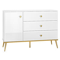 KOMMODE Gubin-131 - Weiß, Holzwerkstoff (120/85/40cm) - Lomado