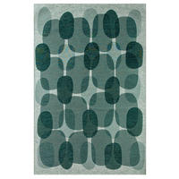 TEPPICH modern Flachgewebe BLACK SPICE Grün 240 x 340 cm - Grün, Textil (240/340cm) - Novatrend