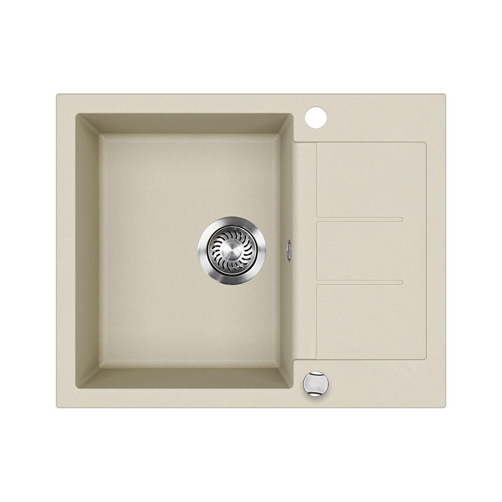 SPÜLBECKEN Rom Beige 62 x 50 cm - Beige, Keramik (62/20/50cm) - Bergstroem