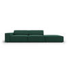 SOFA Jodie aus strukturiertem Stoff grün 3 Sitzplätze - Grün, Textil (102/70/262cm) - Micadoni