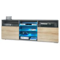 LOWBOARD Granada Front in Eiche sägerau - Eiche San Remo, Holzwerkstoff (146/54/35cm) - Vladon