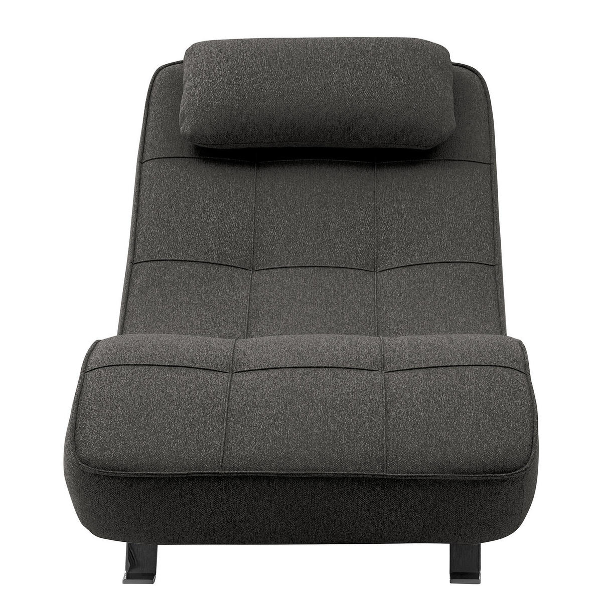 RELAXLIEGE - Chromfarben/Anthrazit, Textil/Metall (70/80/170cm) - home24