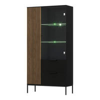 ORMAR ZA POSUĐE Melchior Crna - crna, drvni materijal (100/200/60cm) - Petits-meubles