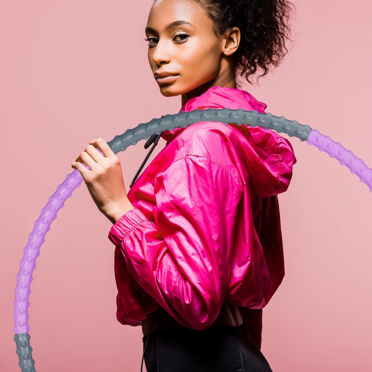 HULA-HOOP-REIFEN - Multicolor, Textil/Metall (95/3.5/95cm) - Relaxdays