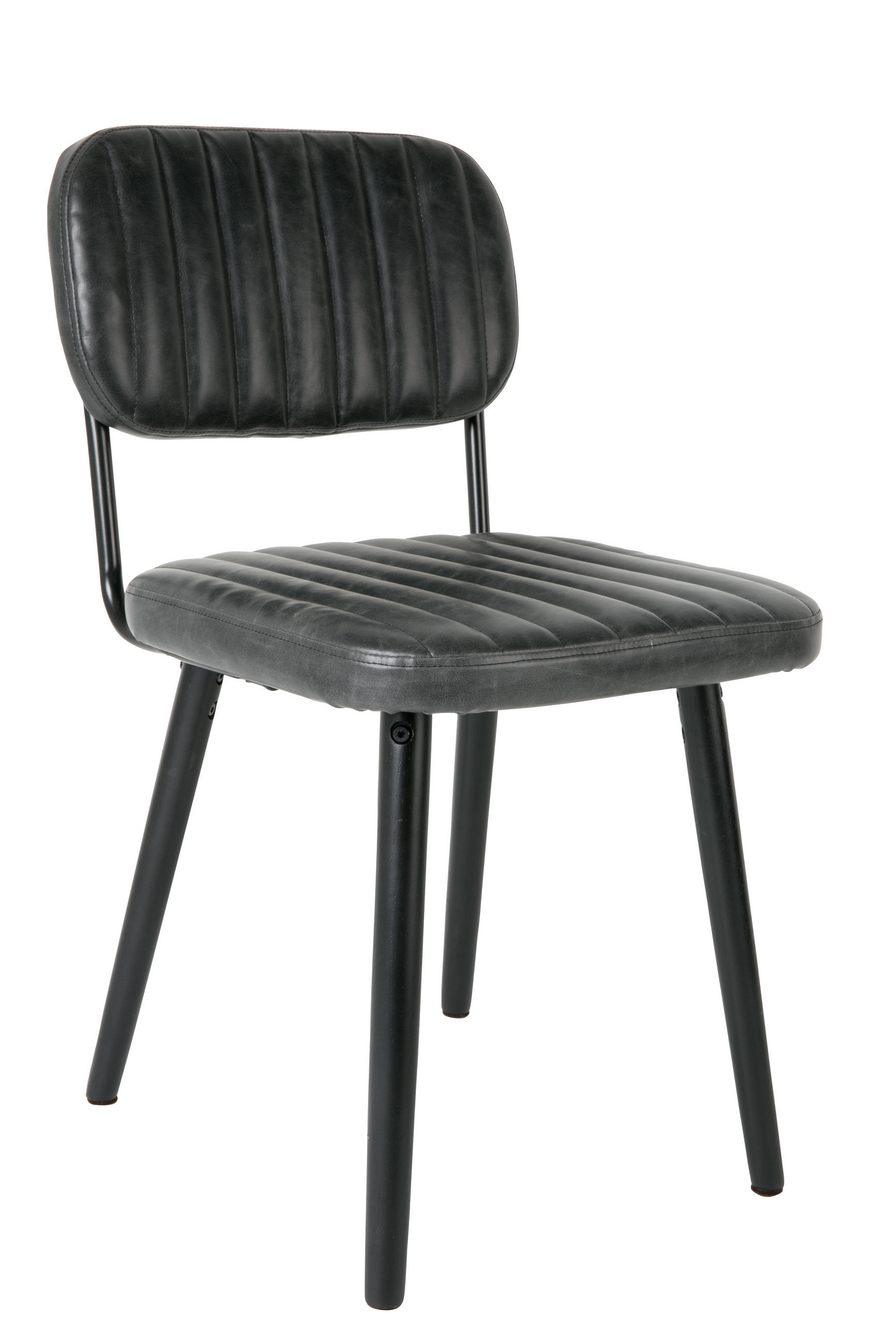 ESSZIMMERSTUHL Jake - Schwarz - 58/46/81 cm - Schwarz, Textil (46/81/58cm)