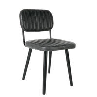 ESSZIMMERSTUHL Jake - Schwarz - 58/46/81 cm - Schwarz, Textil (46/81/58cm)