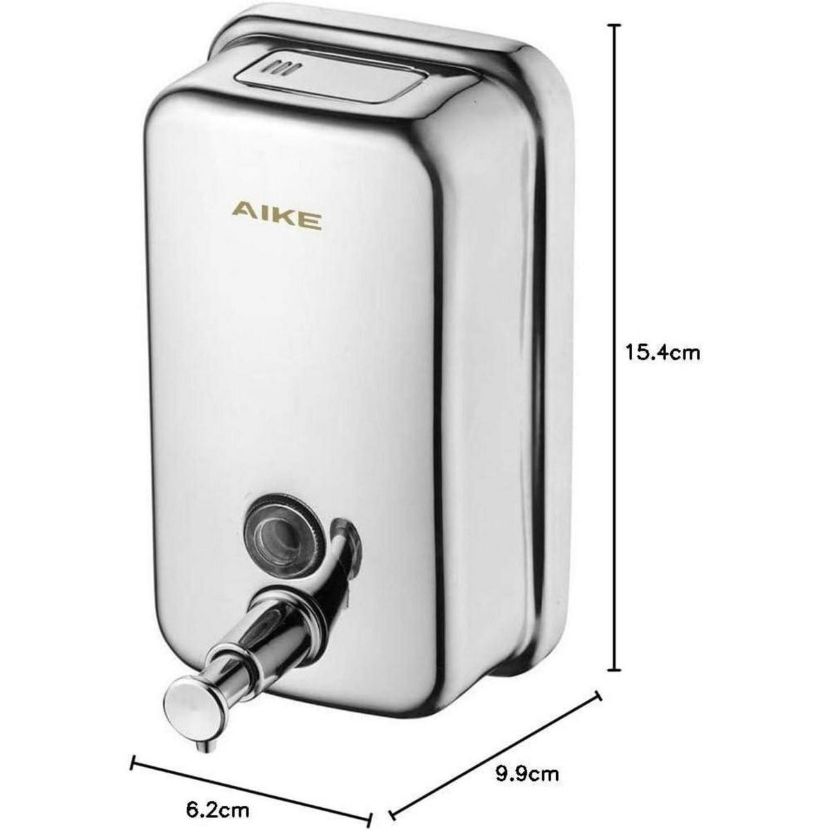 SEIFENSPENDER Wandmontage Edelstahl 500ml poliert - Silberfarben, Metall (6.2/15.4/9.9cm)