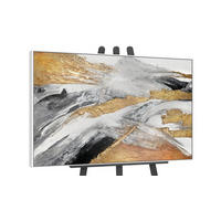 GEMÄLDE Goldene Symphonie II Schattenfugenrahmen Weiß 120x80 cm - Weiß, Holz (120/80cm) - YS-art gallery